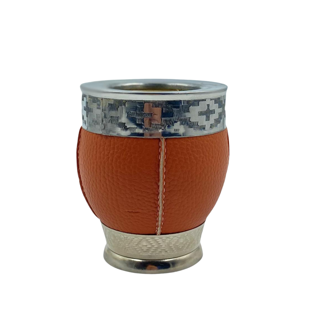 Calabaza Imperial con Pie y Virola Pampa Color Ocre  1