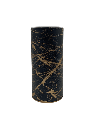 Yerbero 500 gr negro marmoleado dorado