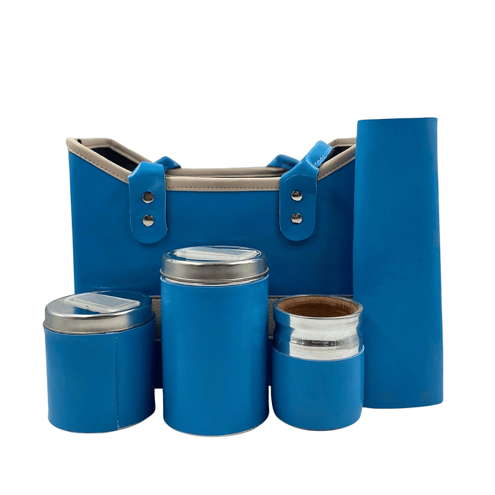 Set Matero Cesta Celeste Argentina Celeste 1