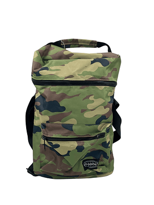 Bolso matero patrón camuflaje Verde