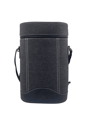 Bolso Matero Cuero y Tela Gris Outdoor Collection Lincolns's 