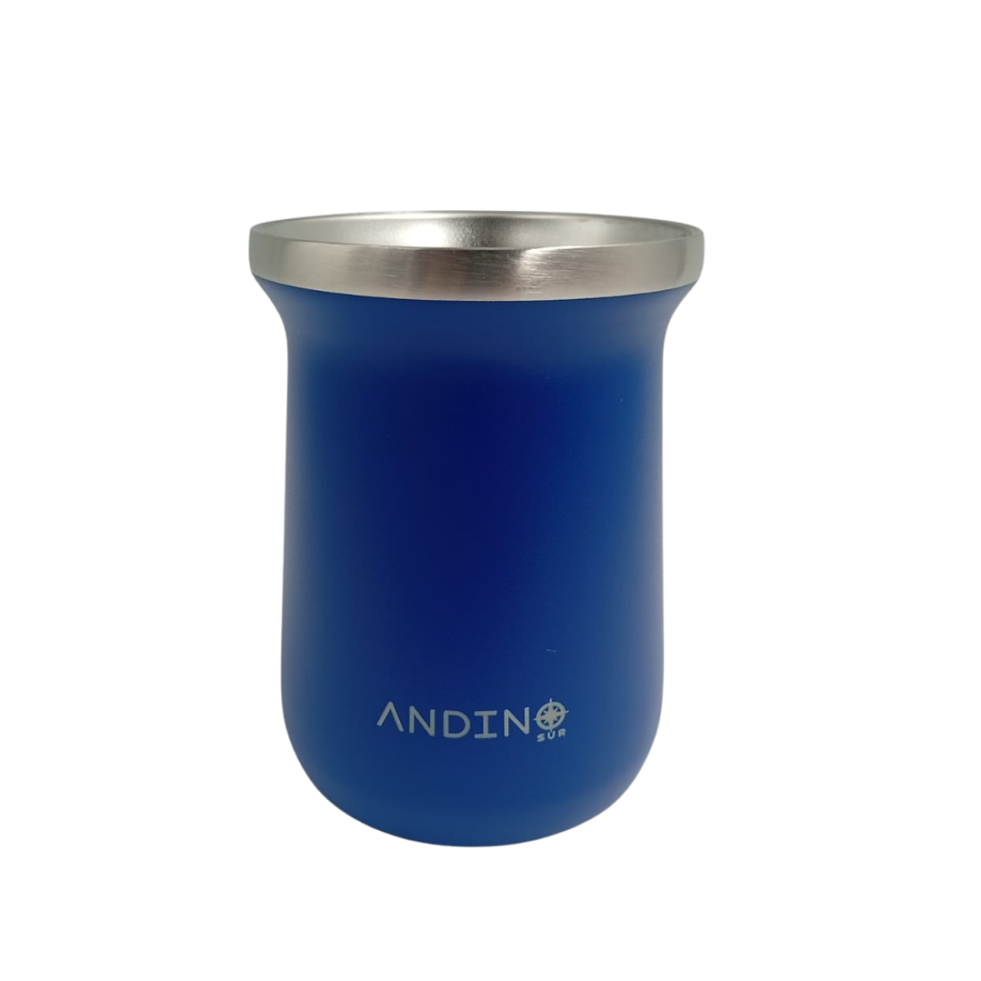 Mate Andino Acero inoxidable Azul  1