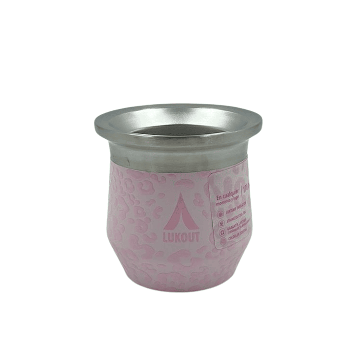 Kit Termo Bala 750 mL y Mate 170 mL Animal Pink 3