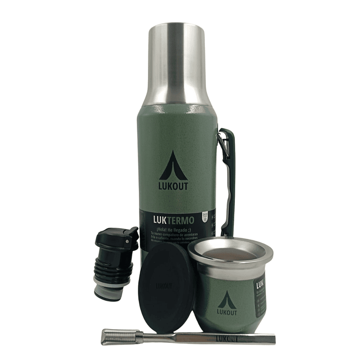 Kit Termo Mate Flow 1200 mL y Mate 170 mL Army No 1