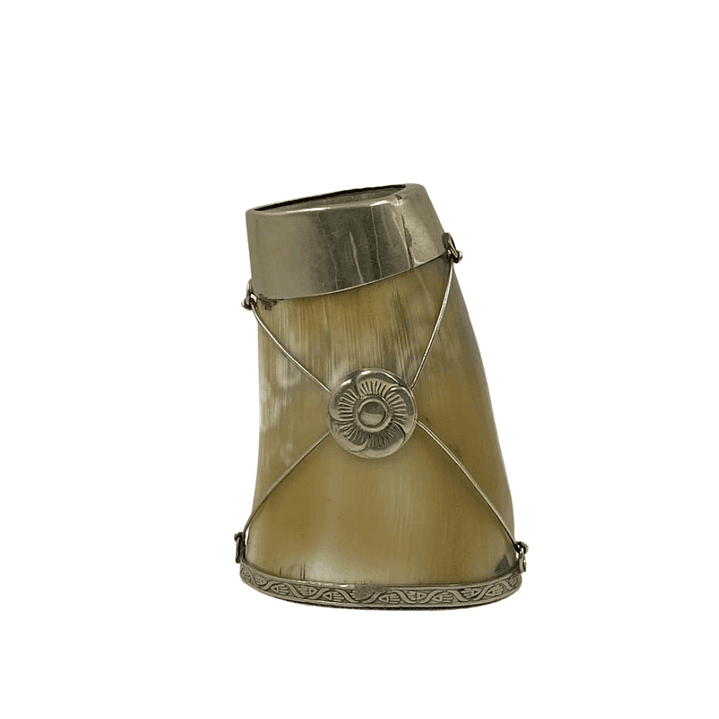 Mate Cacho con Aplicaciones de Alpaca y Dije de Flor 1