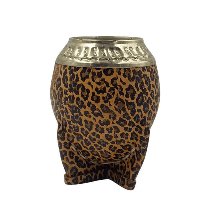 Mate Torpedo Forrado en Cuero con diseño de Animal Print 1