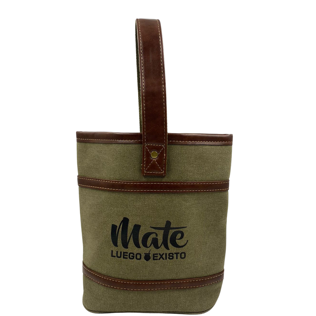 Posa termo y mate canvas verde olivo 1