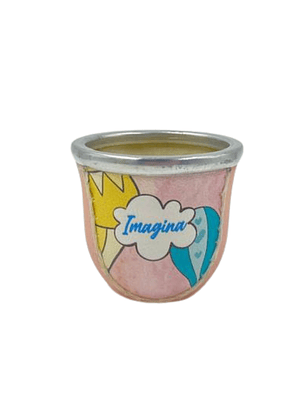 Mate de Vidrio Forrado en Cuerina Diseño Imagina 