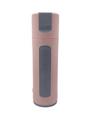 Termo titanium de vidrio 1L rosado vidrio