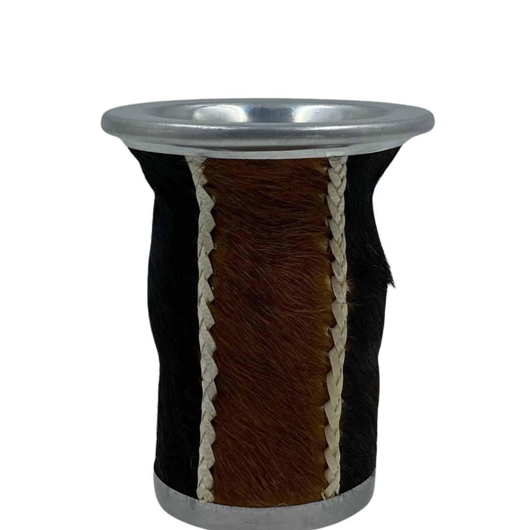 Mate bocón pelo café oscuro y claro  1