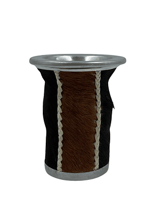 Mate bocón pelo café oscuro y claro 