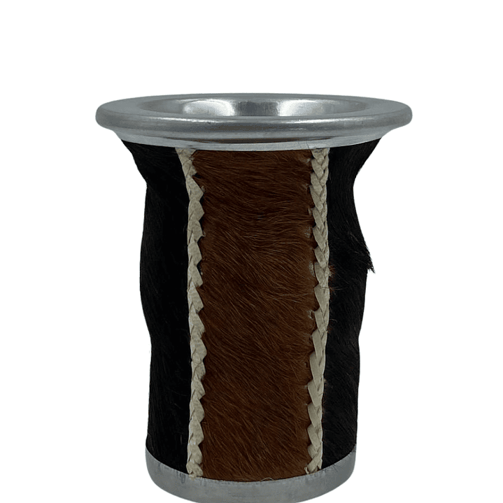 Mate bocón pelo café oscuro y claro  1