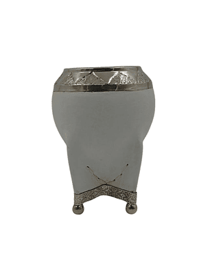 Mate Torpedo Imperial Blanco con Aplicaciones de Alpaca