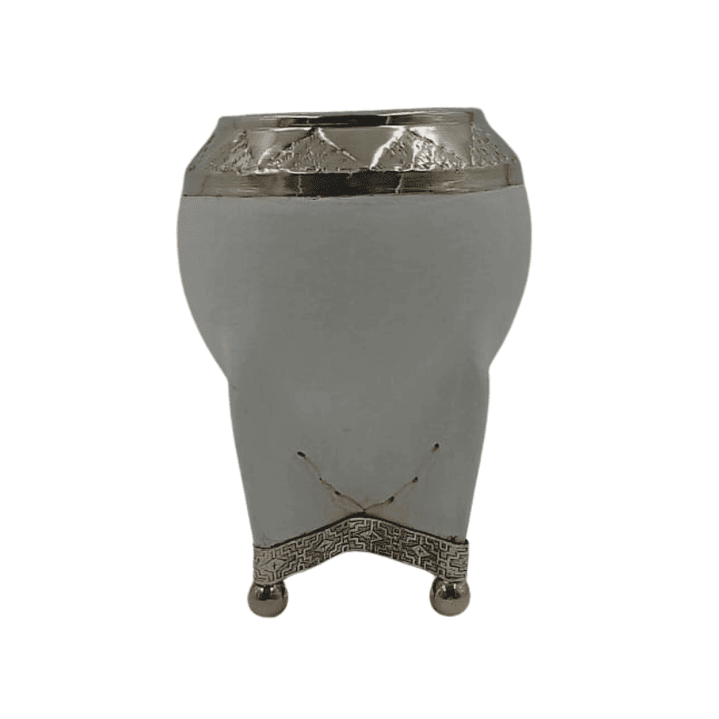 Mate Torpedo Imperial Blanco con Aplicaciones de Alpaca 1