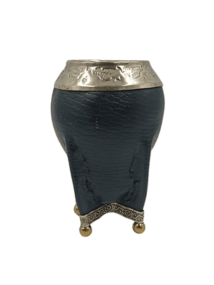 Mate Torpedo Imperial Negro con Aplicaciones de Alpaca