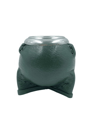 Mate de Calabaza Torpedo con Cuero Verde 