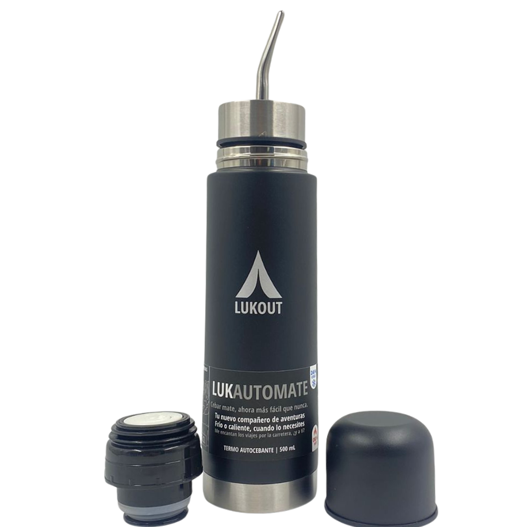 Termo Autocebante 500 mL Negro  1