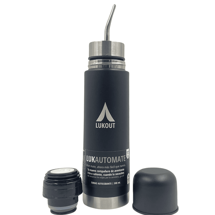 Termo Autocebante 500 mL Negro  1