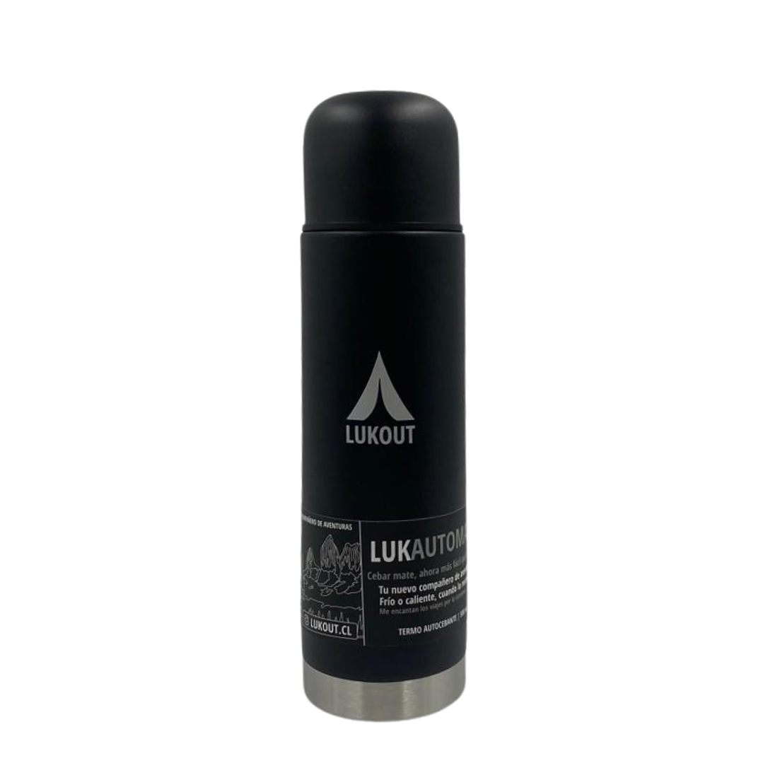 Termo Autocebante 500 mL Negro  2