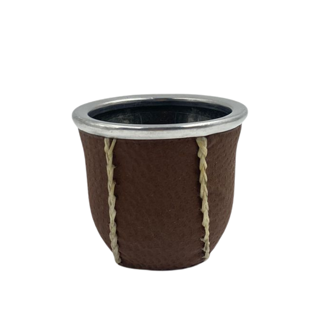 Mate de Vidrio Forrado en Carpincho 1