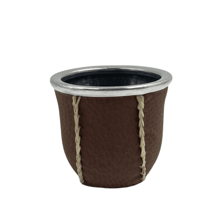 Mate de Vidrio Forrado en Carpincho 1