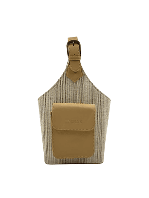 Canasto Matero Lincoln's Tejido Crudo y Negro