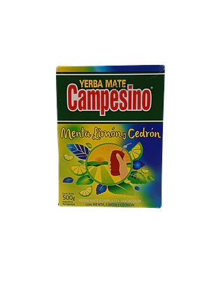 Yerba Mate Campesino Menta Limon Cedron 500grs.