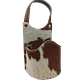 Porta Mate Para Auto De Cuero Con Pelo De Vaca - Miniatura 1