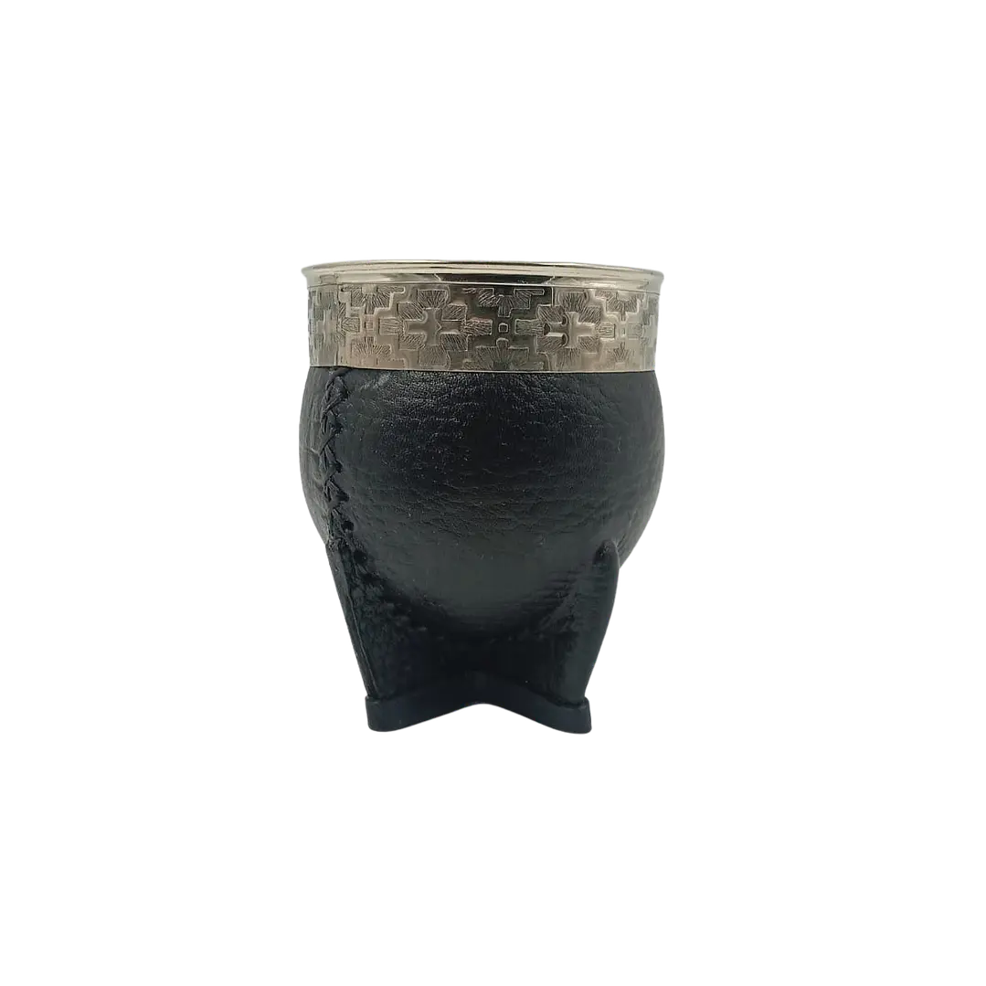 Mate Imperial de calabaza cuero color negro 1