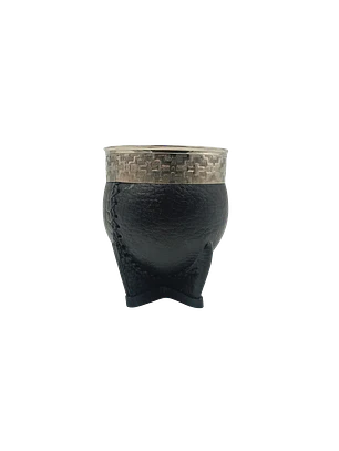 Mate imperial acero y virola fleje en acero cuero liso