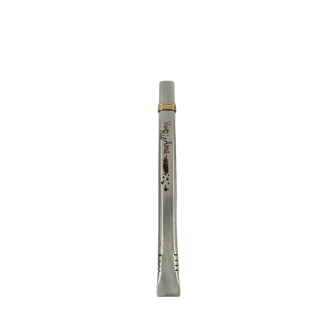 bombilla plana con acero inoxidable 1