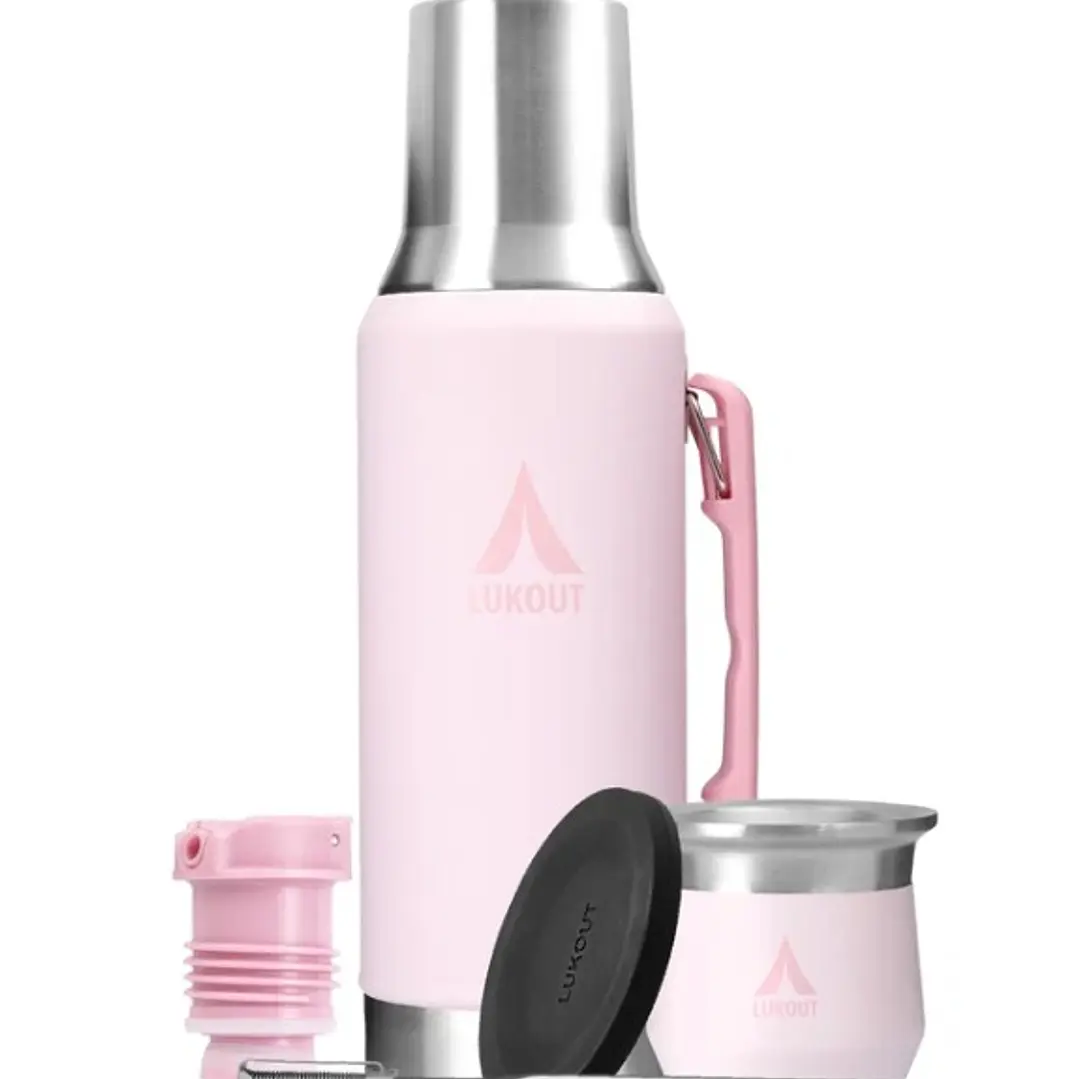 Kit Termo Mate Flow 1200 ml + Mate 170 ml Petalia 1