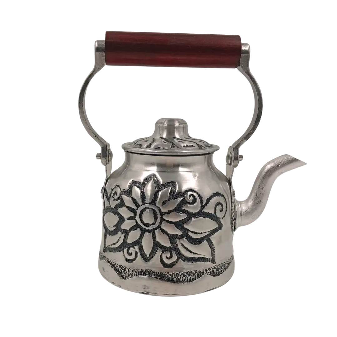 Tetera Cincelada diseño Flores 500 ml 1