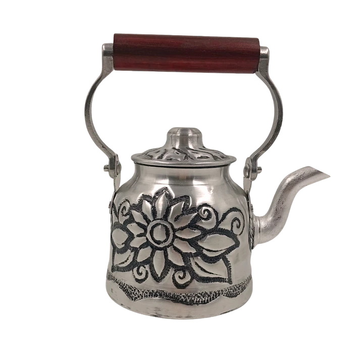Tetera Cincelada diseño Flores 500 ml 1
