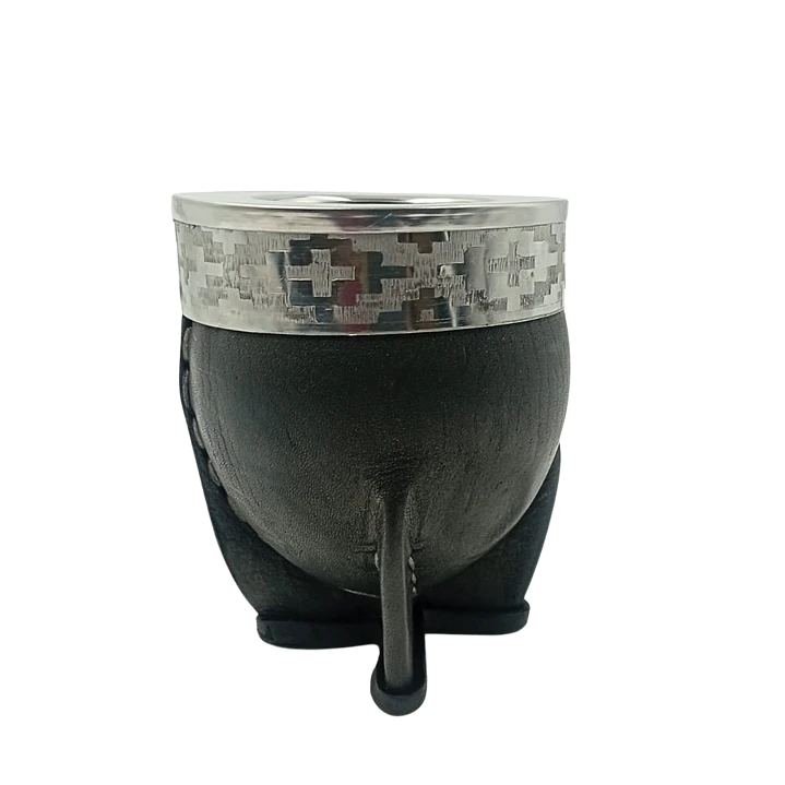 Mate Imperial Virola de acero cuero negro 1