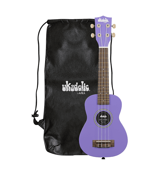 Ukelele Soprano Kala ULTRAVIOLET ¡Incluye funda afinador y correa!