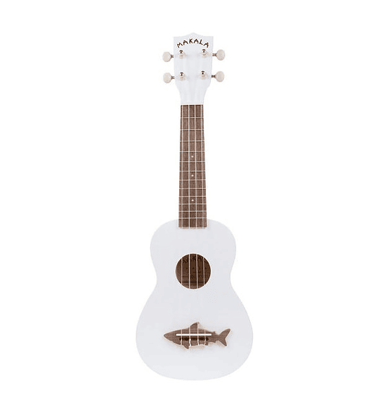 UKELELE MAKALA SHARK SOPRANO BLANCO ¡Incluye funda, afinador y correa!