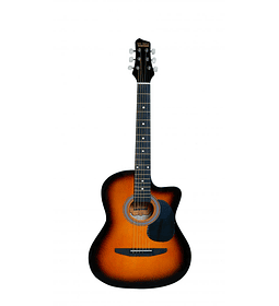 ¡Incluye afinador capo y cuerdas! Guitarra Acústica Bilbao cuerda metálica BIL-38C-SB