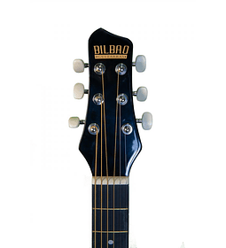 ¡Incluye afinador capo y cuerdas! Guitarra Acústica Bilbao cuerda metálica BIL-38C-SB