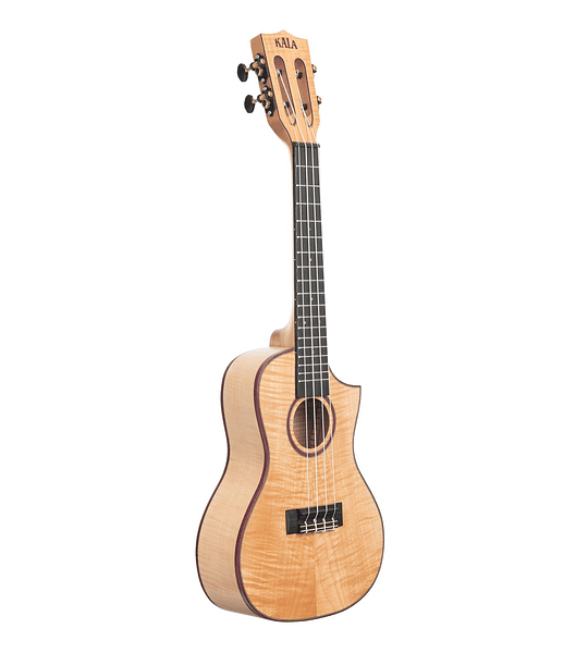 Ukelele Kala Concierto Solid Flame Maple Cutaway