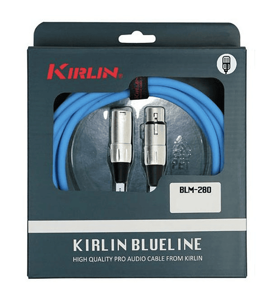 Cable 6M para Micrófono KIRLIN BLUELINE XLR BLM-280