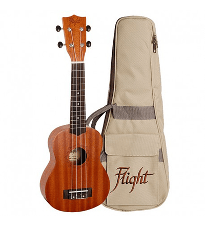 Ukelele Flight Soprano natural + funda 