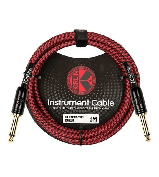 Cable de instrumento Kirlin Rojo 3Mts IWCX-201B-3R