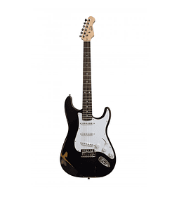 Guitarra Eléctrica Stratocaster Negra NEWEN RELIC-ST-BLK 