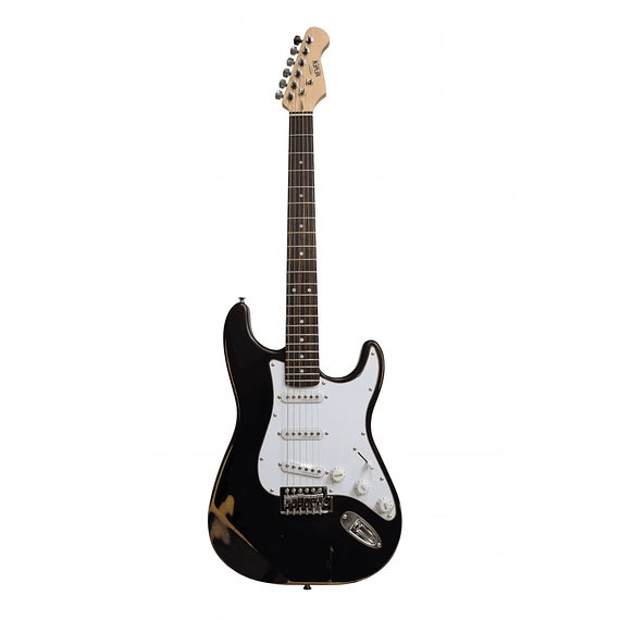 Guitarra Eléctrica Stratocaster Negra NEWEN RELIC-ST-BLK 