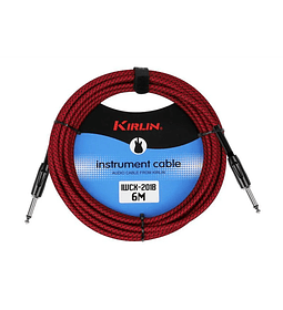 Cable Instrumento Kirlin Rojo 6mts Iwcx-201B-6R