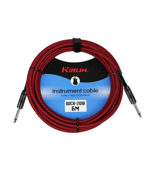 Cable Instrumento Kirlin Rojo 6mts Iwcx-201B-6R