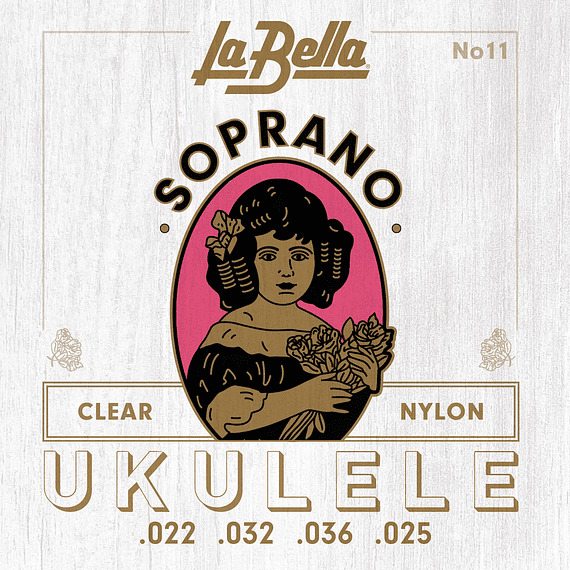 Set Ukelele N.15 Soprano (Black Nylon)