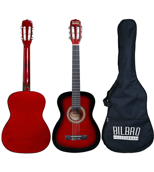 ¡Incluye afinador y capo! Guitarra Clásica Bilbao 3/4 Bil-34-Rb