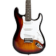 ¡Incluye amplificador, afinador, funda, capo, cable, y cuerdas! Guitarra Eléctrica XGTR Stratocaster Sunburst ST111-SB